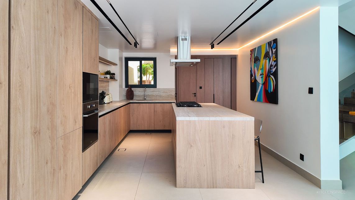 Scandinavian Minimalist Oak Kitchen